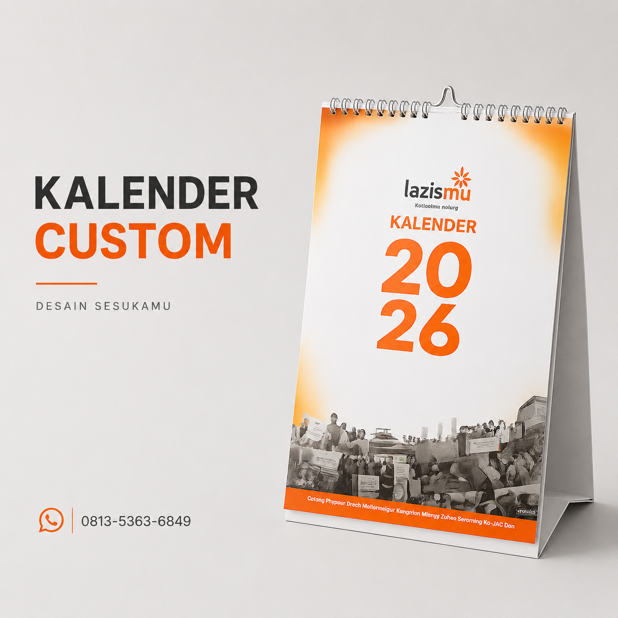 Contoh kalender custom Bakti Print